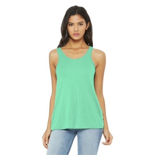 BELLA+CANVAS Women's Flowy Racerback Tank.