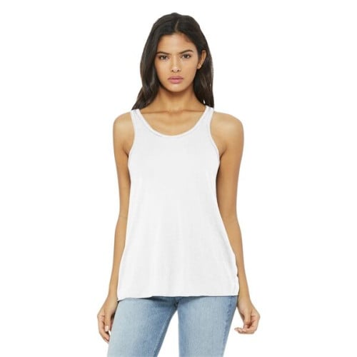 BELLA+CANVAS Women's Flowy Racerback Tank.