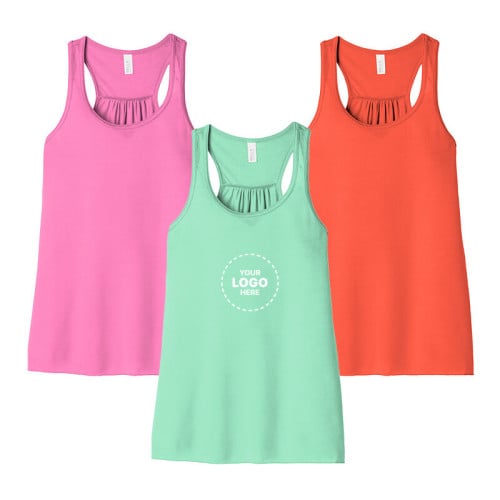 BELLA+CANVAS Women's Flowy Racerback Tank.