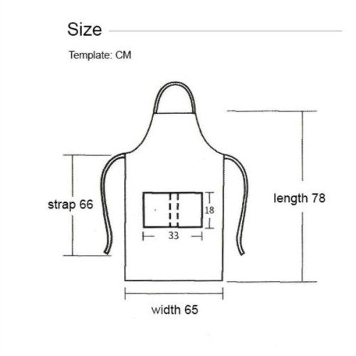 14 oz. Canvas Kitchen Apron w/ Leather accent & 2 pockets
