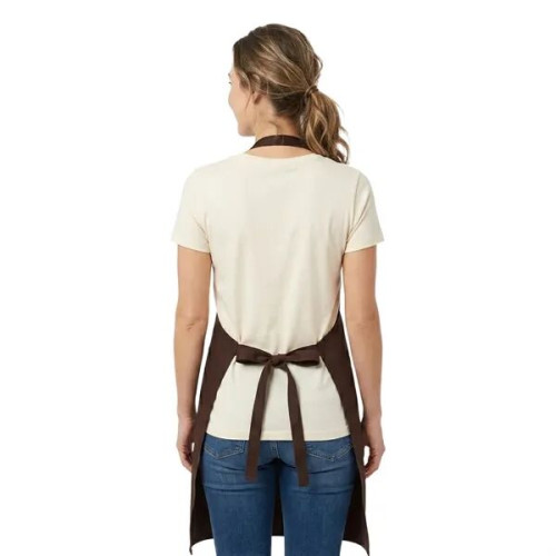 8 oz. Uniform fabric two-tone Kitchen aprons w/ 2 pockets