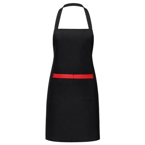 8 oz. Uniform fabric two-tone Kitchen aprons w/ 2 pockets