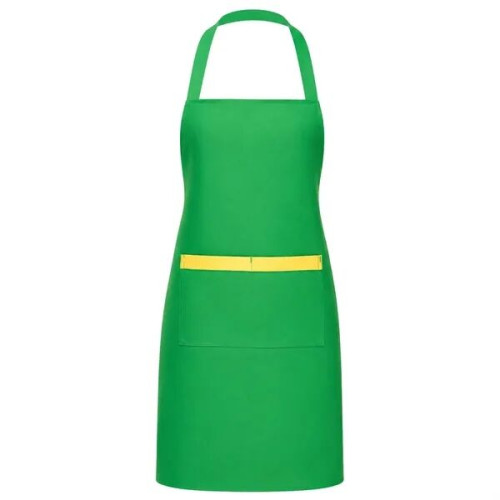 8 oz. Uniform fabric two-tone Kitchen aprons w/ 2 pockets
