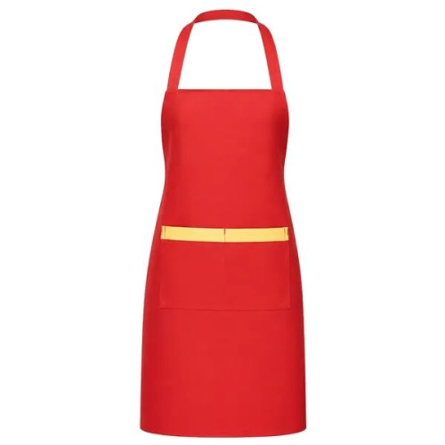 8 oz. Uniform fabric two-tone Kitchen aprons w/ 2 pockets