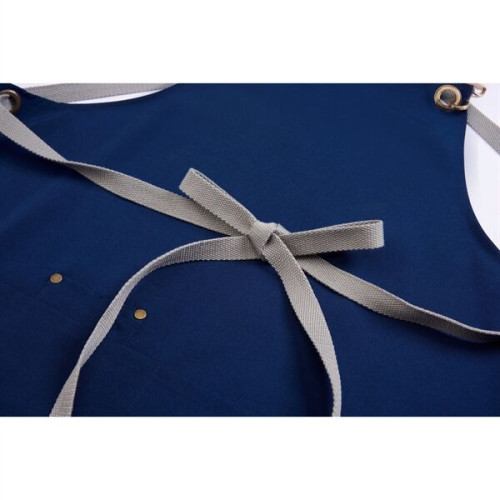 100% Cotton Canvas Kitchen Aprons w/ Detachable cross straps
