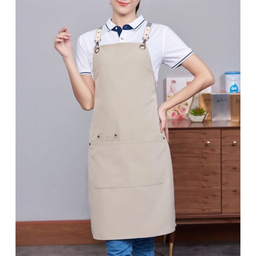 100% Cotton Canvas Kitchen Aprons w/ Detachable cross straps