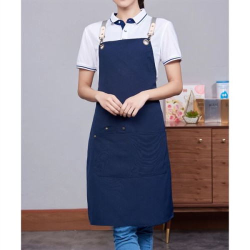 100% Cotton Canvas Kitchen Aprons w/ Detachable cross straps