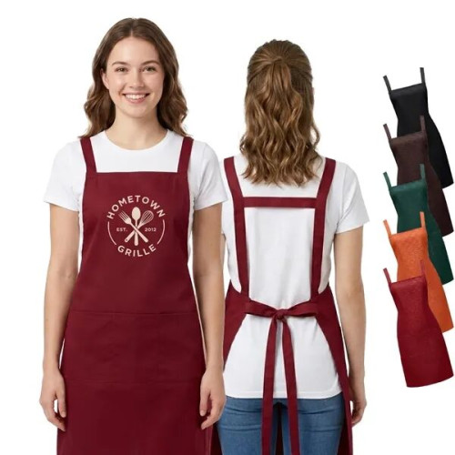12 oz Woven knitted Kitchen Apron w/ Back support & 2 pocket