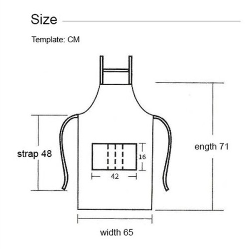 12 oz Woven knitted Kitchen Apron w/ Back support & 2 pocket