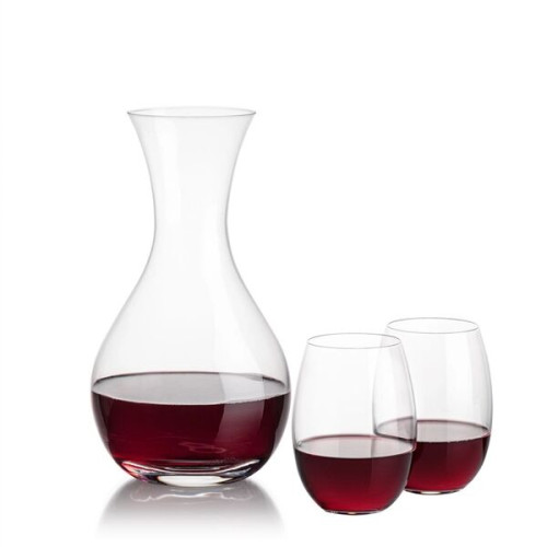 Adelita Carafe &  Carlita Stemless Wine
