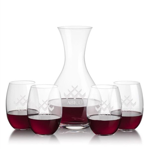 Adelita Carafe &  Carlita Stemless Wine