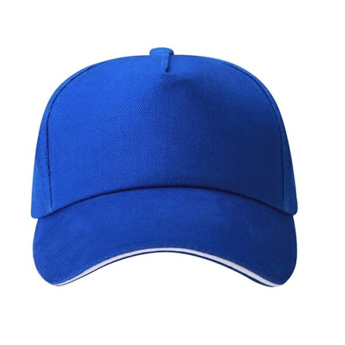 Structured 5 Panel Sandwich Baseball Caps w/ Metal Buckle