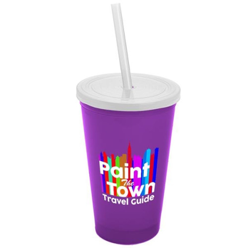 22 oz. Straw-n-Lid Single-wall Tumbler - Digital