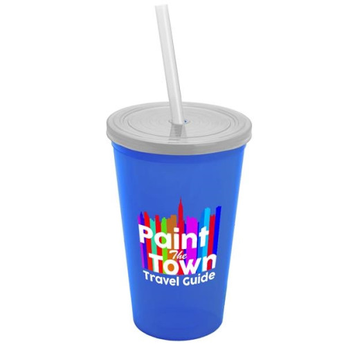 22 oz. Straw-n-Lid Single-wall Tumbler - Digital
