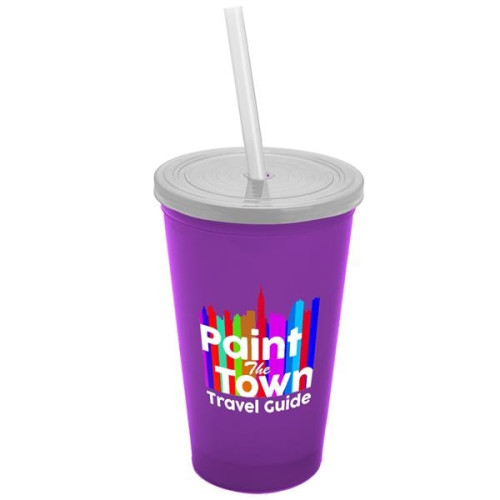 22 oz. Straw-n-Lid Single-wall Tumbler - Digital