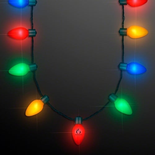 9 Lights Christmas Bulb Necklace