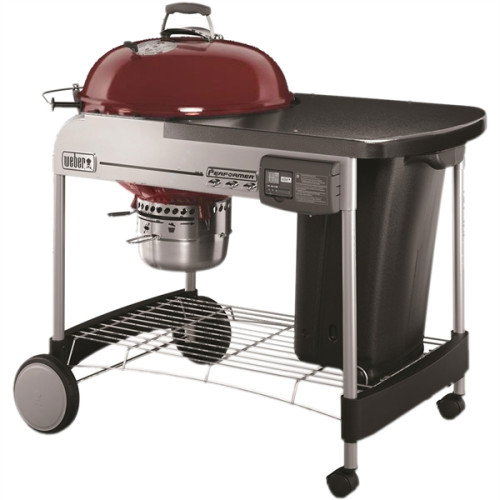 Weber Performer Deluxe 22" Charcoal Grill - Crimson