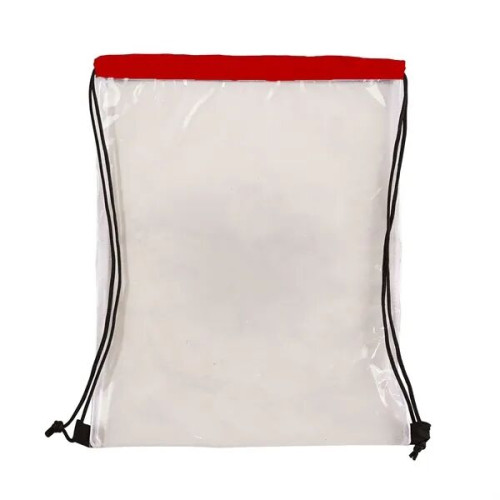 Clear Vinyl Drawstring Bag