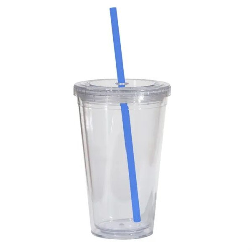 Double Wall 16 Oz Tumbler - Clear