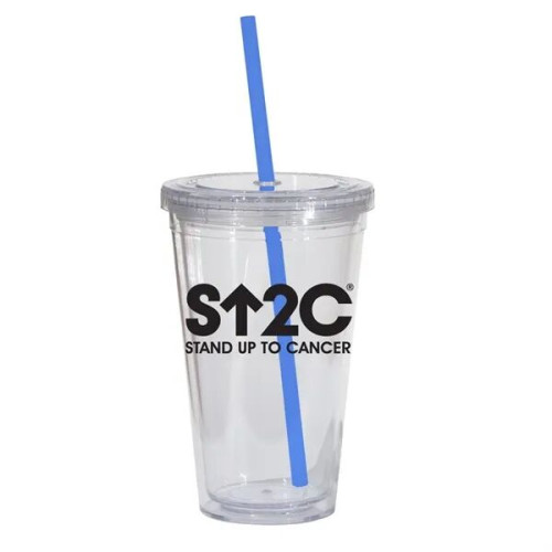 Double Wall 16 Oz Tumbler - Clear