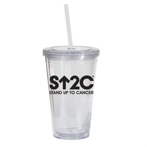 Double Wall 16 Oz Tumbler - Clear