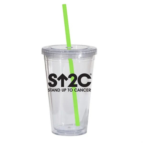 Double Wall 16 Oz Tumbler - Clear