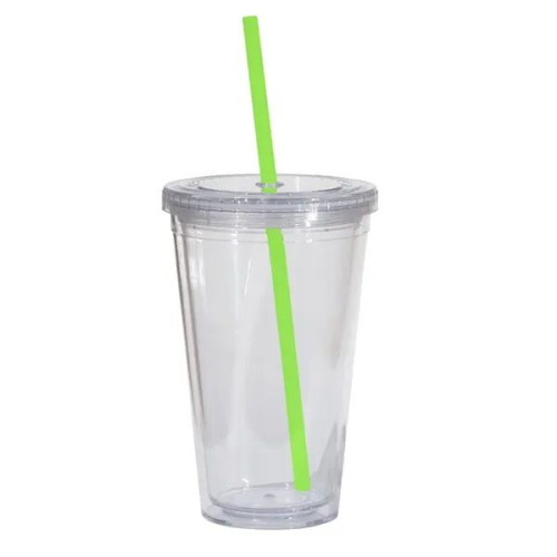 Double Wall 16 Oz Tumbler - Clear
