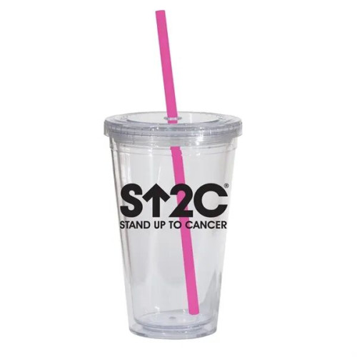 Double Wall 16 Oz Tumbler - Clear