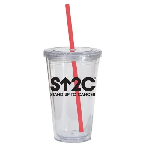 Double Wall 16 Oz Tumbler - Clear