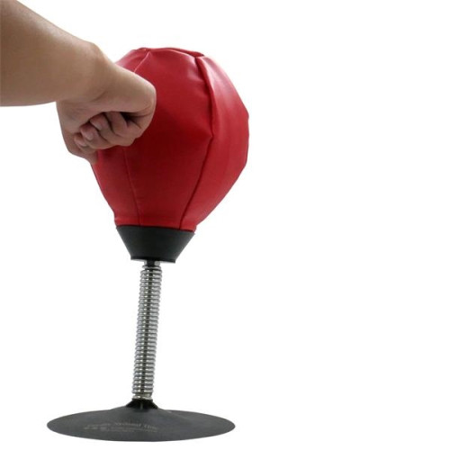Desktop Punch Bag with Suction Cup and Pump - Stress Buster