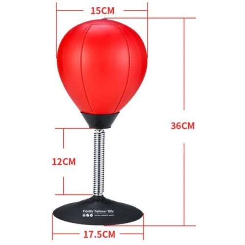 Desktop Punch Bag with Suction Cup and Pump - Stress Buster