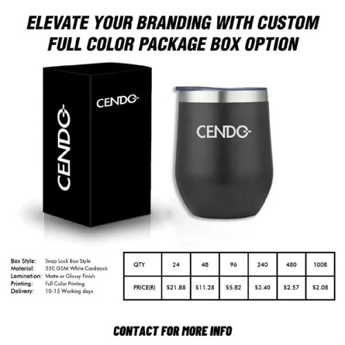 ArticFire 12oz Double Wall Stainless Steel Vacuum Wine Cup