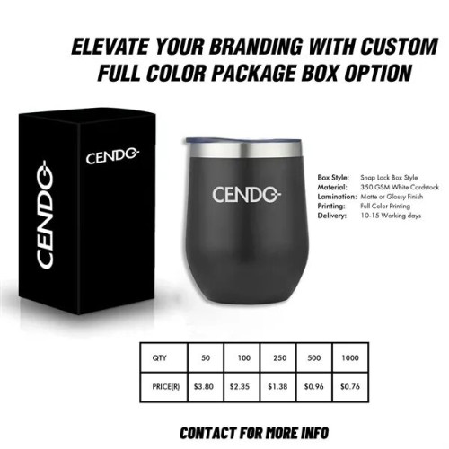 ArticFire 12oz Double Wall Stainless Steel Vacuum Wine Cup