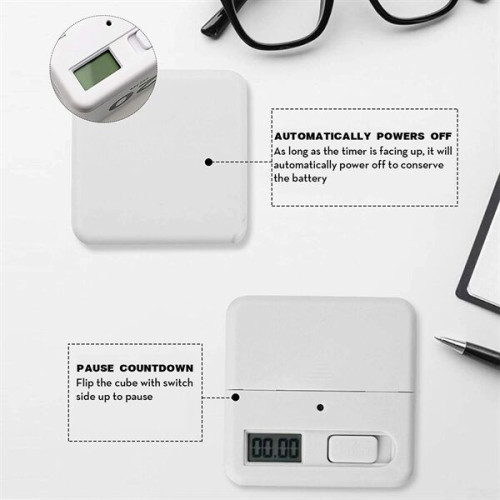 Flip Cube Timer Productivity And Time Management Tool