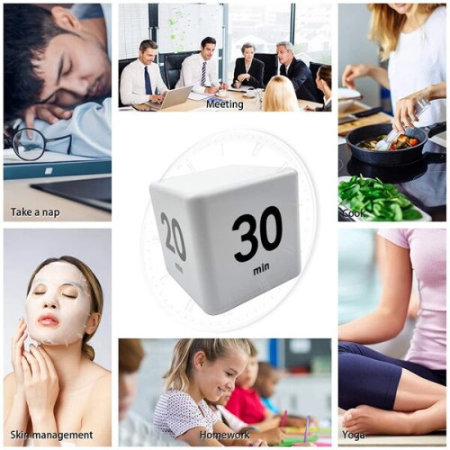 Flip Cube Timer Productivity And Time Management Tool