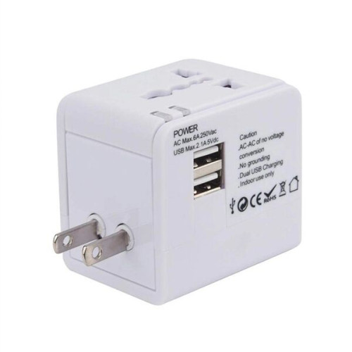 UNIVERSAL INTERNATIONAL TRAVEL AC ADAPTER WITH USB PORT