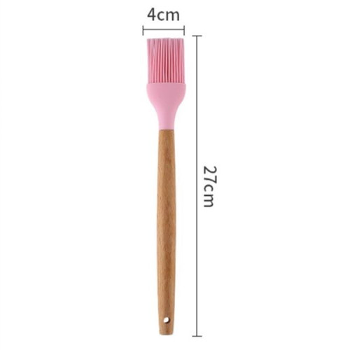 Silicone Kitchen Brush with Wooden Handle, Optional Cooking