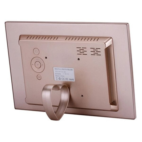 Metal 12" Digital Picture Frame Plays Video, Music and Slide