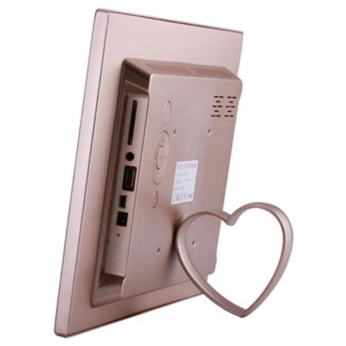 Metal 12" Digital Picture Frame Plays Video, Music and Slide