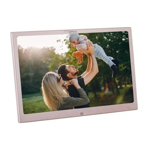 Metal 12" Digital Picture Frame Plays Video, Music and Slide