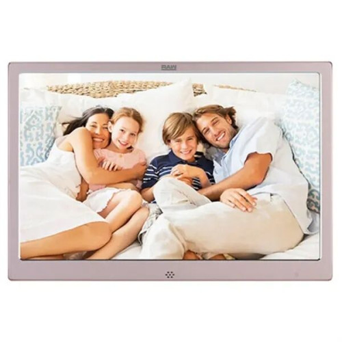 Metal 12" Digital Picture Frame Plays Video, Music and Slide