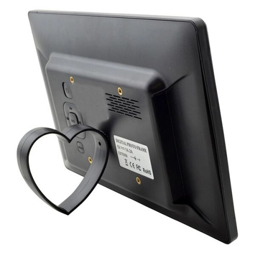 Metal 12" Digital Picture Frame Plays Video, Music and Slide