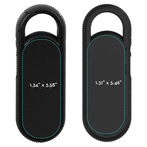 Portable Bluetooth Speaker With Carabineer