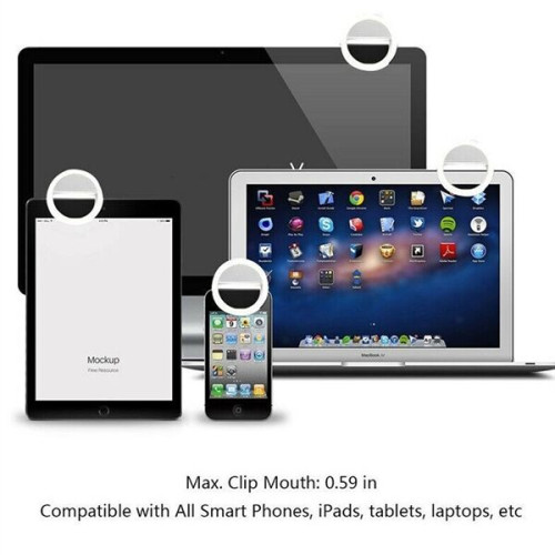 Clip On Ring Light For Selfie And Zoom Video Conference