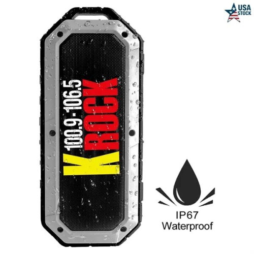 SonicWave IP67 Waterproof Bluetooth Speaker Perfect For Outd