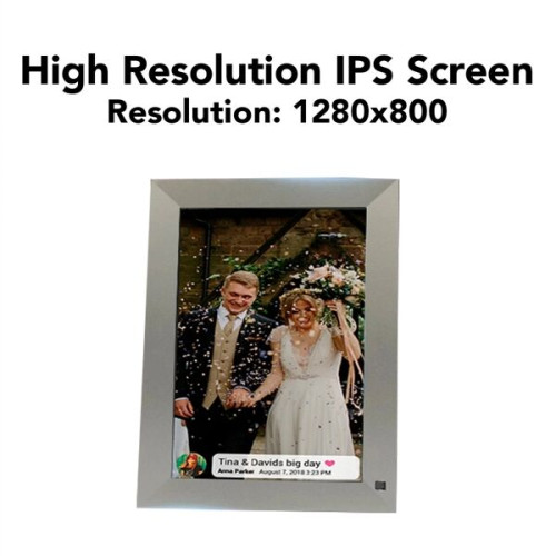 10" Wi-Fi Digital Picture Frame Remote Photo & Video Updates