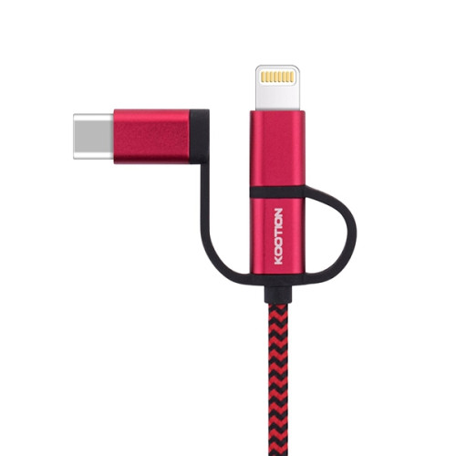 Apple MFI Certified Cable with Lightning, Type C and Micro c