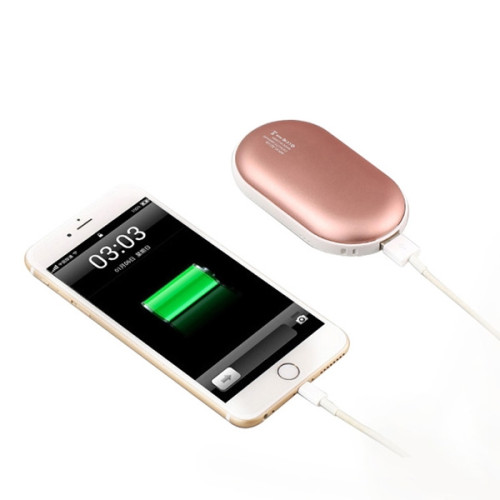 Pebble Pocket Hand Warmer Power Bank 5200mAh Double Sided