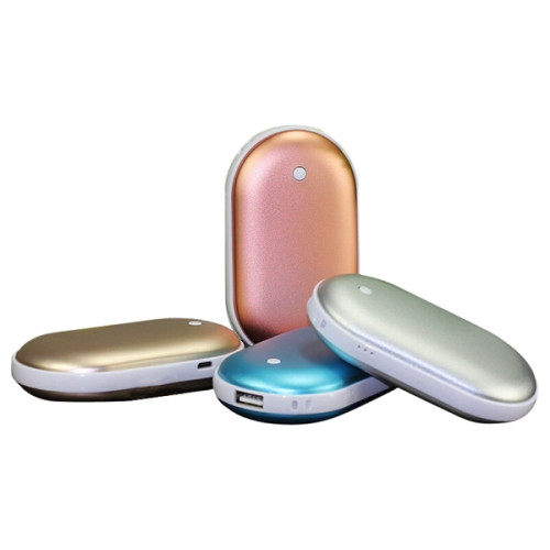 Pebble Pocket Hand Warmer Power Bank 5200mAh Double Sided