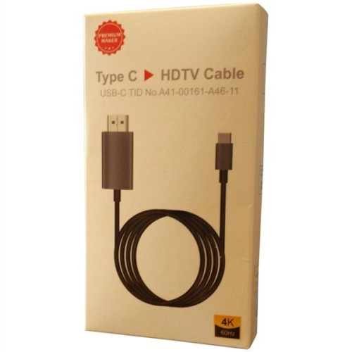 6 Feet USB Type C To HDMI Cable Support 4K Display